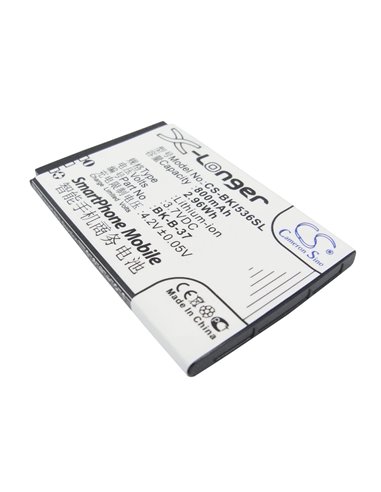 3.7V, 800mAh, Li-ion Battery fits Bbk, I536, 2.96Wh