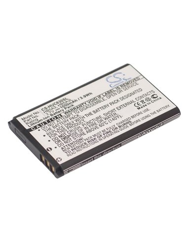 3.7V, 1050mAh, Li-ion Battery fits Huawei, C6300, 3.885Wh