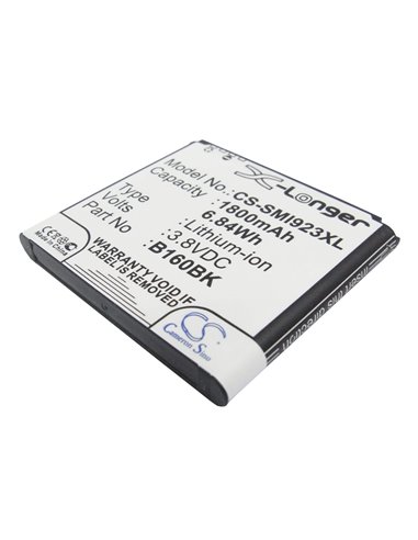 3.8V, 1800mAh, Li-ion Battery fits Samsung, Galaxy Folder, Galaxy Golden, 6.84Wh