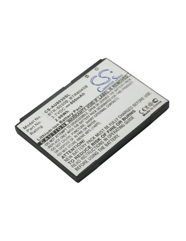 3.7V, 800mAh, Li-ion Battery fits Pantech, 8040 Jest, Jest 2, 2.96Wh