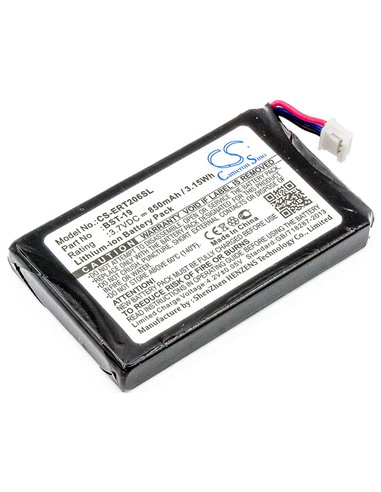 3.7V, 850mAh, Li-ion Battery fits Sony Ericsson, T206, 3.145Wh