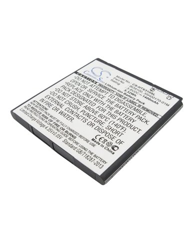 3.8V, 1400mAh, Li-ion Battery fits Htc, Bass, Bunyip, 5.32Wh