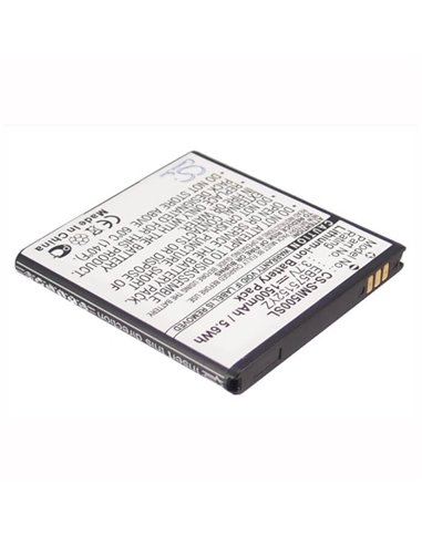 3.7V, 1500mAh, Li-ion Battery fits Verizon, Fascinate, Fascinate I500, 5.55Wh