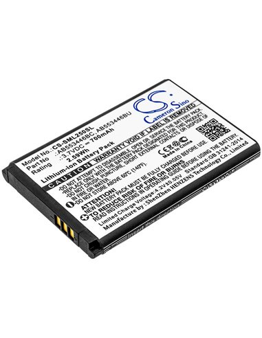 3.7V, 700mAh, Li-ion Battery fits Samsung, Beat S, Champ, 2.59Wh