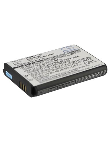 3.7V, 750mAh, Li-ion Battery fits Samsung, B2710 Solid, Gt-b2710, 2.775Wh