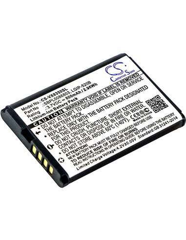 3.7V, 800mAh, Li-ion Battery fits Lg, Ax310, Helix, 2.96Wh