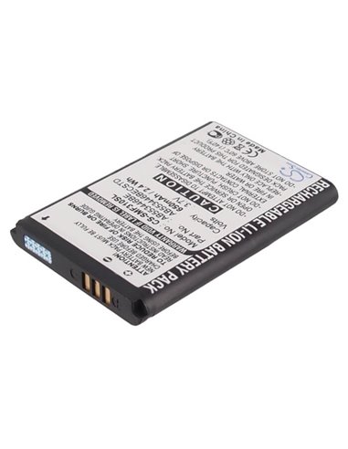 3.7V, 650mAh, Li-ion Battery fits Samsung, Gt-b2100, Gt-b2100 Solid Extreme, 2.405Wh