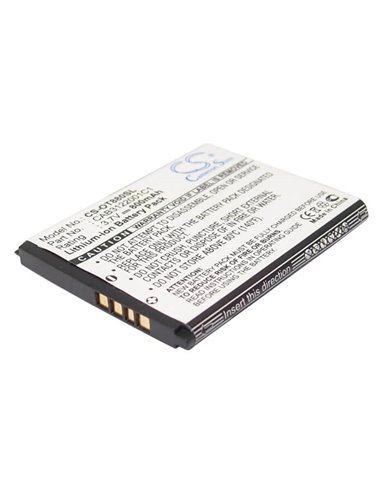 3.7V, 800mAh, Li-ion Battery fits Alcatel, A392, A392g, 2.96Wh