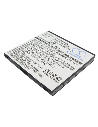 3.7V, 1200mAh, Li-ion Battery fits Motorola, Calgary, Devour A555, 4.44Wh