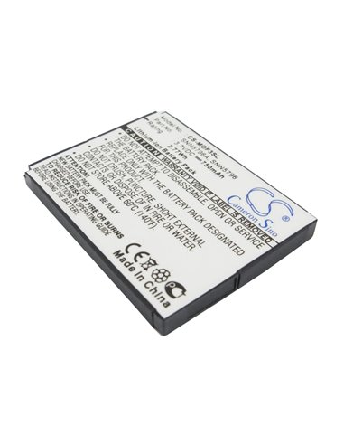 3.7V, 750mAh, Li-ion Battery fits Motorola, Em25, Em325, 2.775Wh