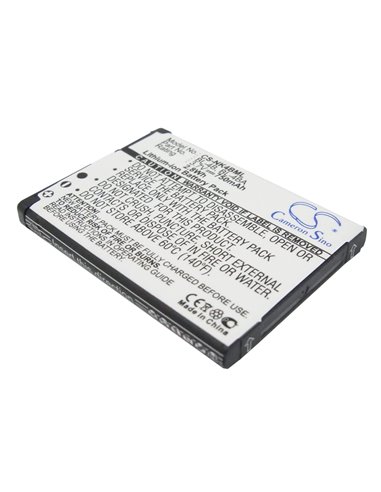 3.7V, 750mAh, Li-ion Battery fits Nokia, 1606, 2505, 2.775Wh