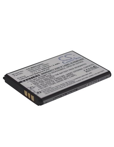 3.7V, 650mAh, Li-ion Battery fits Motorola, Ex210, Ex211, 2.405Wh