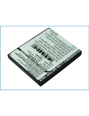 3.7V, 700mAh, Li-ion Battery fits Sharp, 813sh, 820sh, 2.59Wh