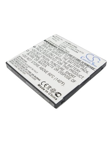 3.7V, 550mAh, Li-ion Battery fits Emporia, Elson El370, 2.035Wh