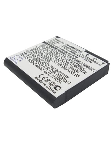 3.7V, 900mAh, Li-ion Battery fits Samsung, Gt-s7550, Gt-s8000, 3.33Wh