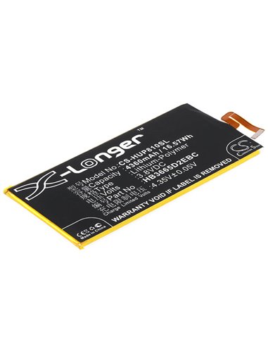 3.8V, 4360mAh, Li-Polymer Battery fits Huawei, Ascend P8 Max, Dav-703l, 16.568Wh