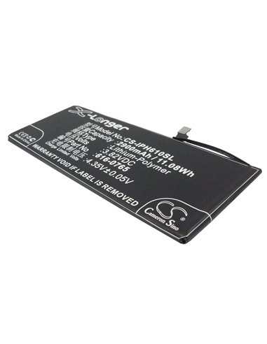 3.82V, 2900mAh, Li-Polymer Battery fits Apple, A1522, A1524, 11.078Wh