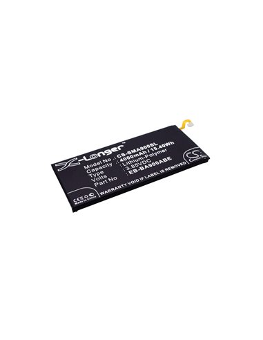 3.85V, 4000mAh, Li-Polymer Battery fits Samsung, Galaxy A9, Galaxy A9 2016, 15.4Wh