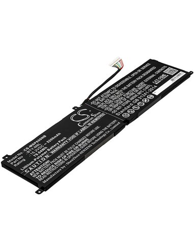 15.2V, 5200mAh, Li-Polymer Battery fits Msi, Gs65, Gs65 Stealth Thin, 79.04Wh