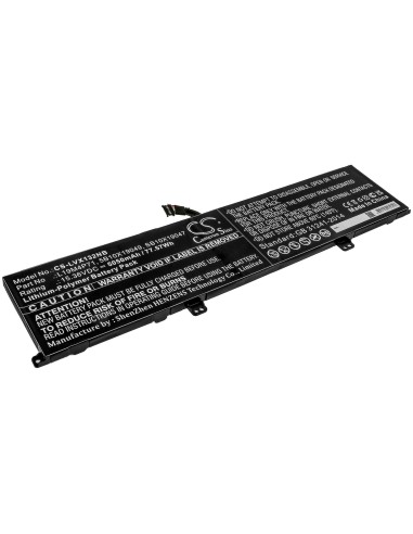 15.36V, 5050mAh, Li-Polymer Battery fits Lenovo, Thinkpad X1 Extreme Gen 3, Thinkpad X1 Extreme Gen 3 20tk, 77.568Wh