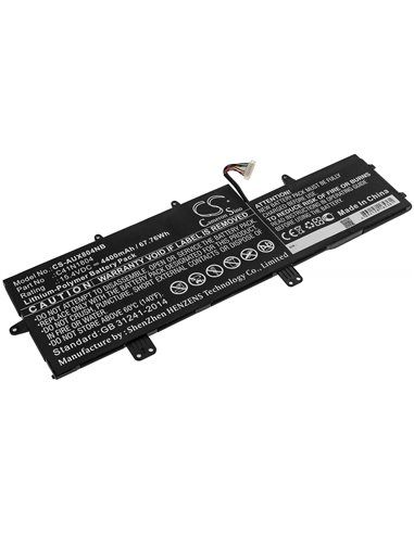 15.4V, 4400mAh, Li-Polymer Battery fits Asus, Ux450fd-1a, Ux450fd-be014t, 67.76Wh