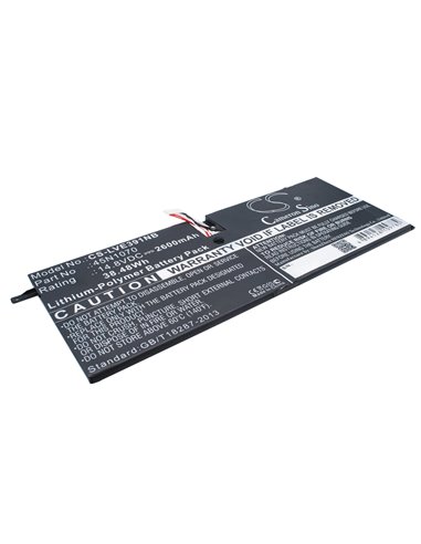 14.8V, 2600mAh, Li-Polymer Battery fits Lenovo, Thinkpad X1 Carbon 3444, Thinkpad X1 Carbon 3444 14", 38.48Wh