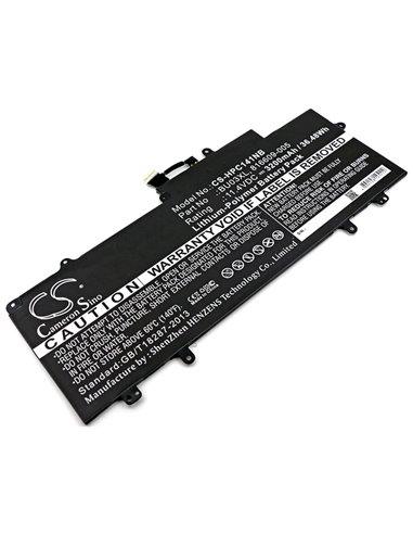 11.4V, 3200mAh, Li-Polymer Battery fits Hp, 14-ak010nr, 14-ak013dx, 36.48Wh