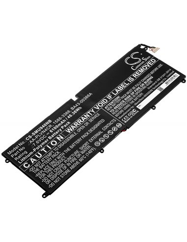 7.6V, 6100mAh, Li-Polymer Battery fits Samsung, Ultrabook 940x3g, 46.36Wh