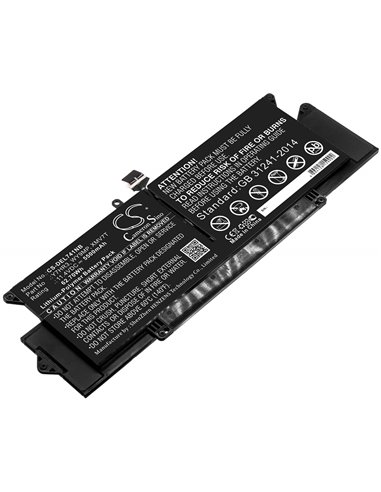 11.4V, 5500mAh, Li-Polymer Battery fits Dell, Latitude 7410, 62.7Wh