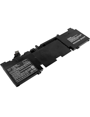 15.2V, 3100mAh, Li-ion Battery fits Dell, Alienware 13 R1, Alienware 13 R2, 47.12Wh