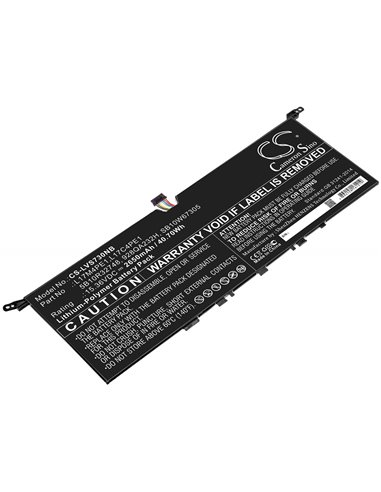 15.36V, 2650mAh, Li-Polymer Battery fits Lenovo, Ideapad 730s 13, Ideapad 730s-13iwl, 40.704Wh