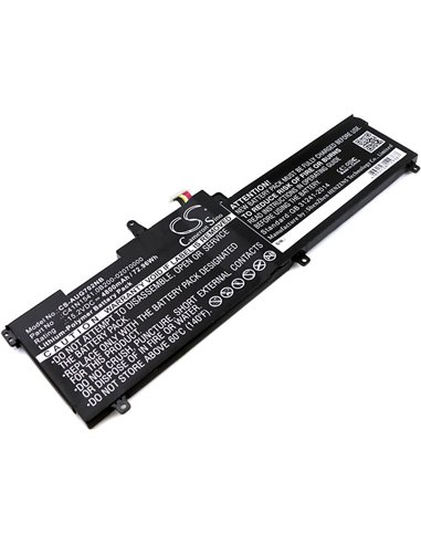 15.2V, 4800mAh, Li-Polymer Battery fits Asus, G702vm, G702vm-gc045t, 72.96Wh