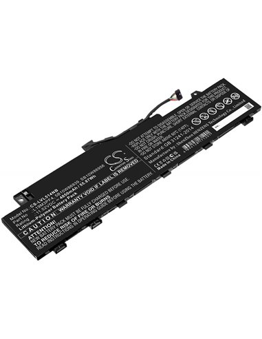 11.52V, 4850mAh, Li-Polymer Battery fits Lenovo, Ducati 5 82es000dau, Ideapad 5 14are05, 55.872Wh