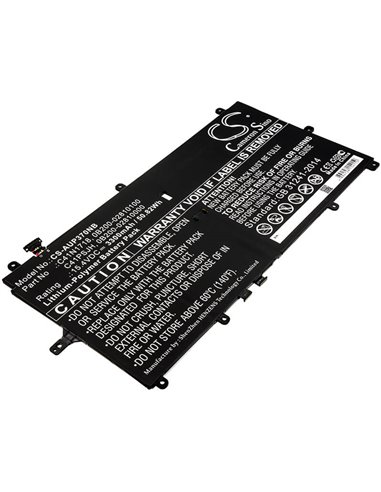 15.4V, 3300mAh, Li-Polymer Battery fits Asus, Novago Tp370ql, Novago Tp370ql-el002t, 50.82Wh