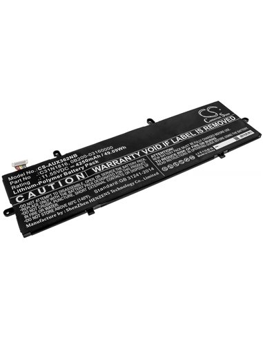 11.55V, 4250mAh, Li-Polymer Battery fits Asus, Flip Ux362, Q326fa, 49.0875Wh