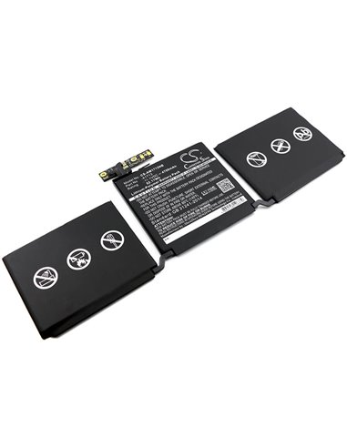 11.1V, 4700mAh, Li-Polymer Battery fits Apple, A1708, Macbook Pro 13, 52.17Wh