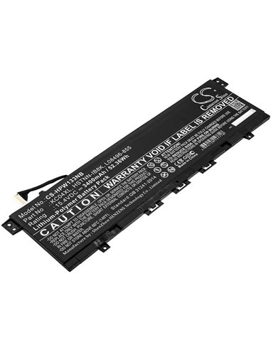 15.4V, 3400mAh, Li-Polymer Battery fits Hp, Envy 13 Ah0001nk, Envy 13-ag0005ng, 52.36Wh