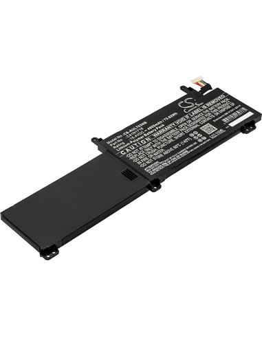 15.4V, 4800mAh, Li-Polymer Battery fits Asus, Gl703gm, Gl703gm-0051a8750h, 73.92Wh