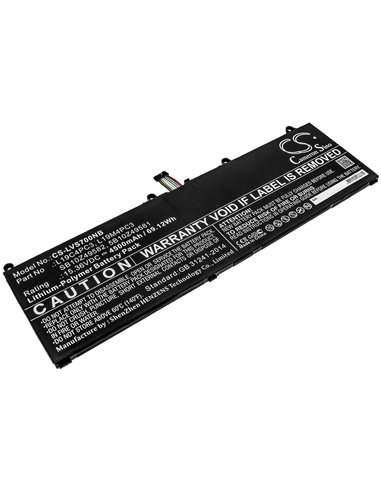 15.36V, 4500mAh, Li-Polymer Battery fits Lenovo, Legion R9000x, Legion S7, 69.12Wh