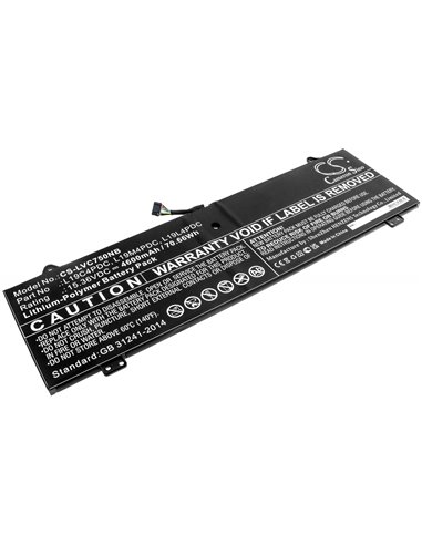 15.36V, 4600mAh, Li-Polymer Battery fits Lenovo, Yoga 14c 2021, Yoga 14c Itl 2021, 70.656Wh