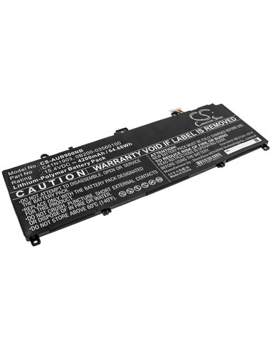 15.4V, 4200mAh, Li-Polymer Battery fits Asus, B9450fa-bm0160r, B9450fa-bm0161r, 64.68Wh