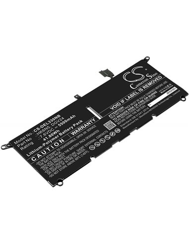 7.6V, 5500mAh, Li-Polymer Battery fits Dell, Inspiron 13 5000 5390, Inspiron 13 5390, 41.8Wh