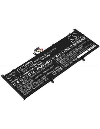 7.7V, 7550mAh, Li-Polymer Battery fits Lenovo, Yoga C640 13, Yoga C640 13iml, 58.135Wh