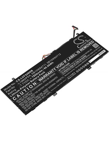 7.7V, 7800mAh, Li-Polymer Battery fits Lenovo, Flex 5g, Flex 5g-14q8cx05(81xe/82ak), 60.06Wh