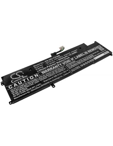 7.6V, 5650mAh, Li-Polymer Battery fits Dell, Latitude 13 7370, Latitude 7370, 42.94Wh