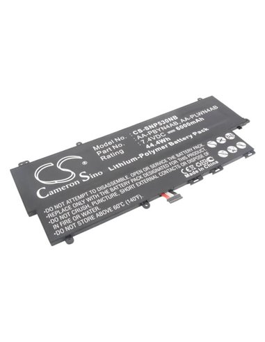 7.4V, 6000mAh, Li-Polymer Battery fits Samsung, 530u3, 530u3 Series, 44.4Wh