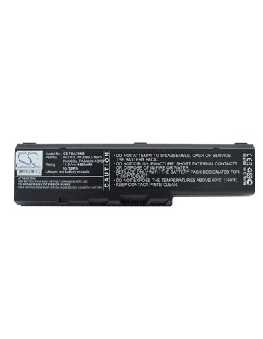 14.8V, 4400mAh, Li-ion Battery fits Toshiba, Satellite A70, Satellite A70-s2362, 65.12Wh