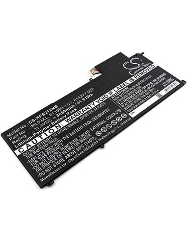 11.4V, 3650mAh, Li-Polymer Battery fits Hp, 12-a001dx, Spectre 12-a000 X2, 41.61Wh