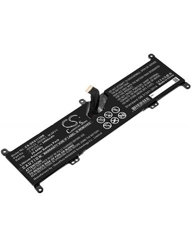 7.6V, 3400mAh, Li-Polymer Battery fits Dell, Inspiron 11 3195 2-in-1, 25.84Wh