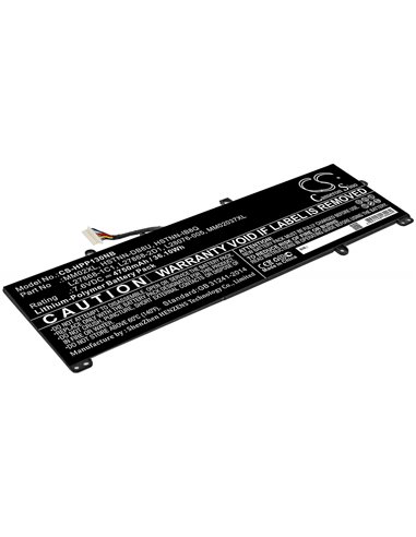 7.6V, 4750mAh, Li-Polymer Battery fits Hp, 13-an0006tu, Pavilion 13-an0000ne, 36.1Wh